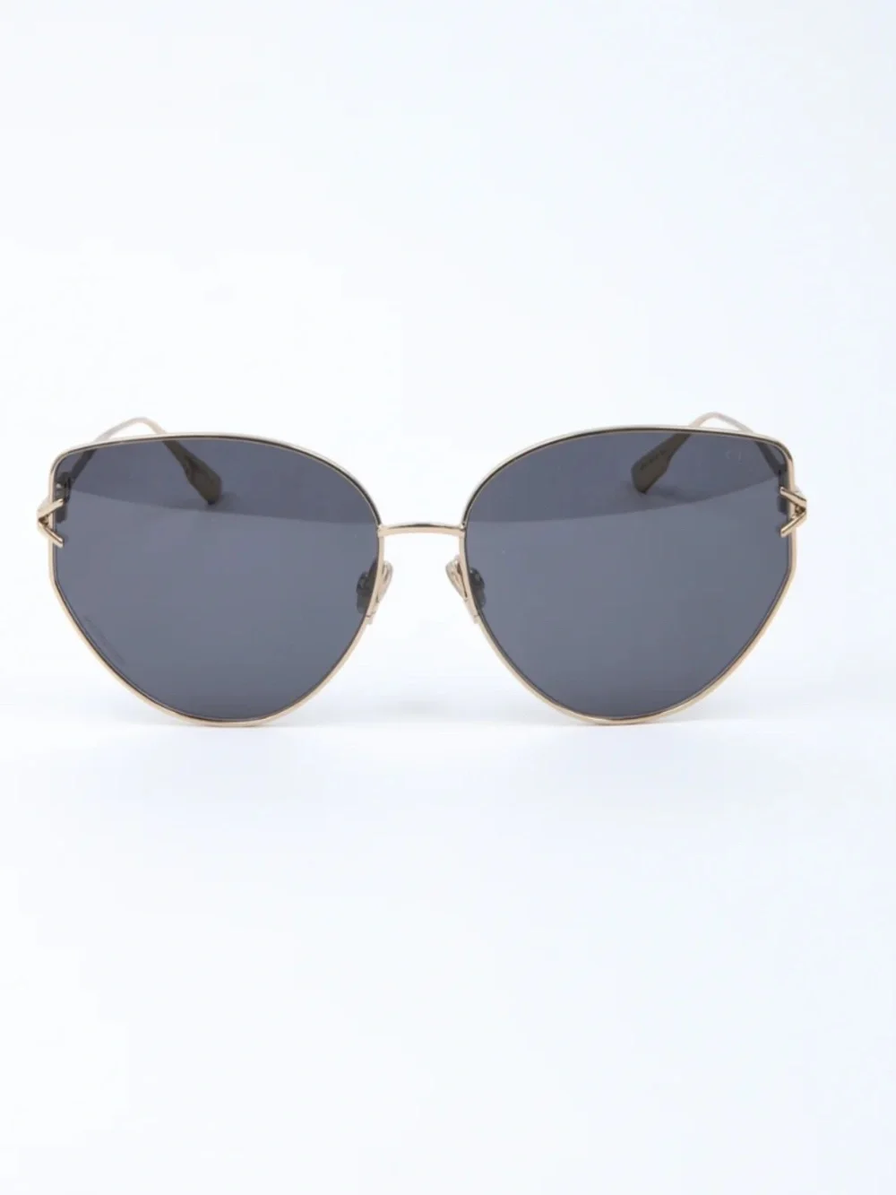 DIOR Gold Frame Gipsy 1 J5G2K Cat Eye Sunglasses - Picture 4 of 10